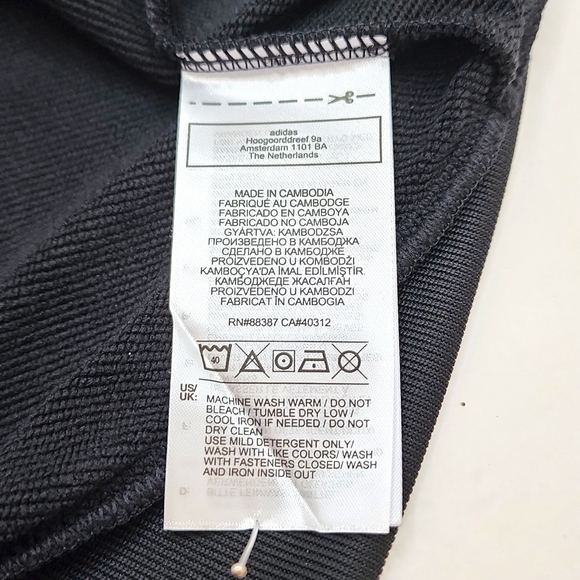 ADIDAS ZIPPER SWEAT SHIRT BLACK - Picture 10 of 10